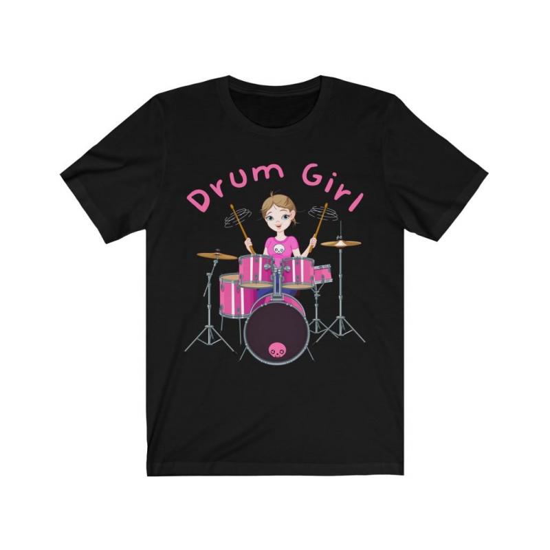 Drum Girl Drummers Short Sleeve Tee