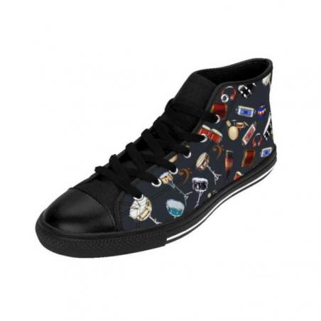 Snare Drum Pattern Midnight High-top Sneakers